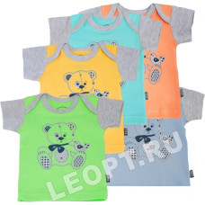 ЛЕО " МИШКА ПО ЛЕСУ ИДЕТ" ФУТБОЛКА КОРОТКИЙ РУКАВ